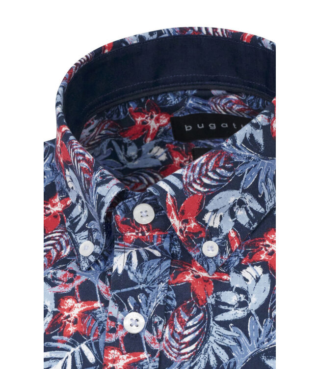 Modern Fit Navy Floral Shirt