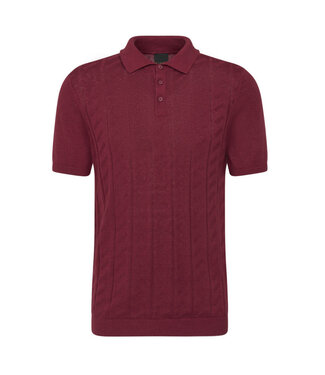BUGATTI Burgundy Sweater Polo