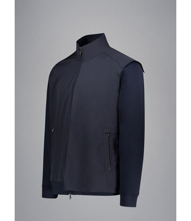Black Stretch Zippered Jacket