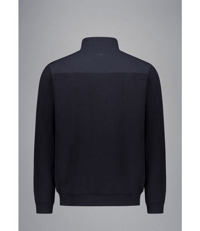 Black Stretch Zippered Jacket