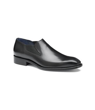 JOHNSTON & MURPHY Black Italian Larson Calfskin Shoes