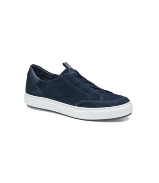 JOHNSTON & MURPHY Navy Slip-On Anson Suede Sneakers
