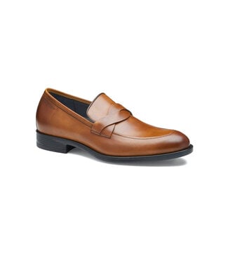 JOHNSTON & MURPHY Tan Calfskin Flynch Slip-On