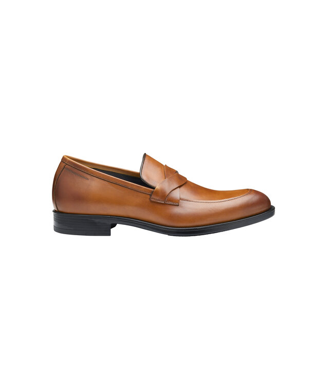 Tan Calfskin Flynch Slip-On Shoes