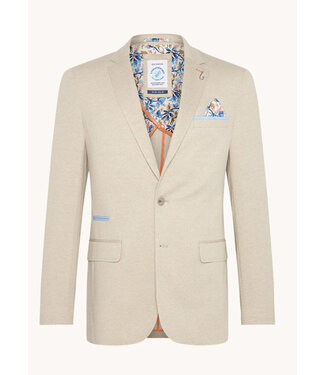 A FISH NAMED FRED Slim Fit Tan Pique Sport Coat