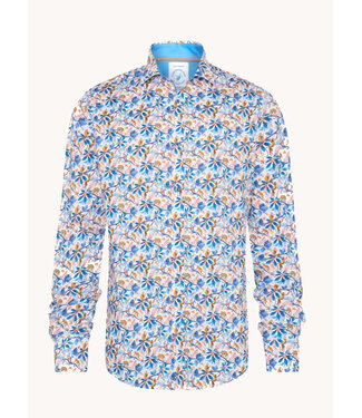 A FISH NAMED FRED Modern Fit White Monkey Shirt