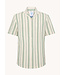 A FISH NAMED FRED Modern Fit Tan Colourful Stripes Shirt