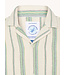 Modern Fit Tan Colourful Stripes Shirt