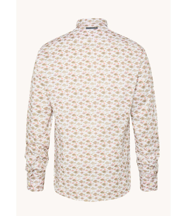 Modern Fit Ecru Fish Shirt