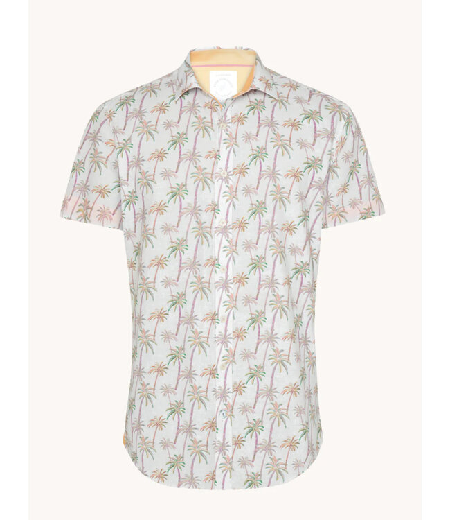 Modern Fit Tan Palm Trees Shirt