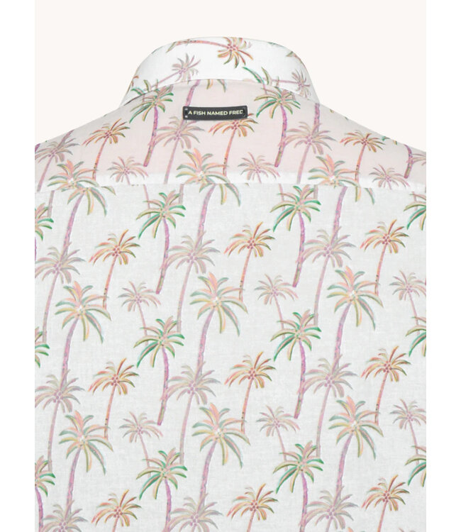 Modern Fit Tan Palm Trees Shirt
