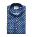 Slim Fit Blue Floral Shirt