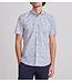 Modern Fit Blue Brown Floral Shirt