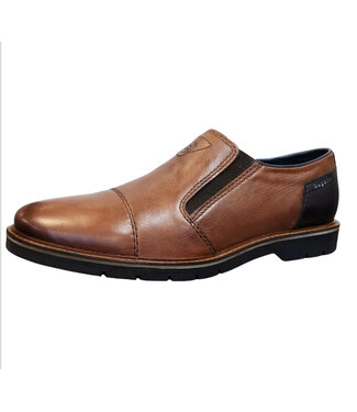 BUGATTI Cognac Slip-On Shoes