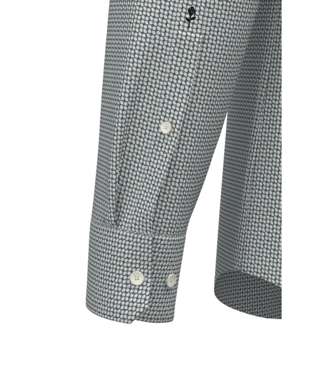 Modern Fit Green Floral Dress Shirt