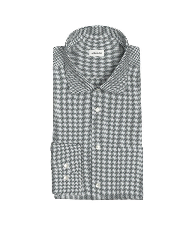 Modern Fit Green Floral Dress Shirt