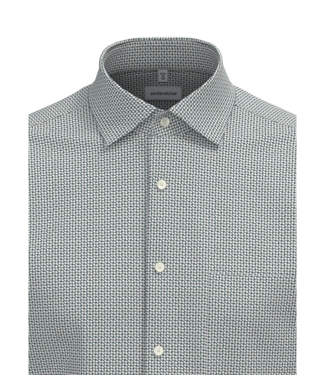 Modern Fit Green Floral Dress Shirt