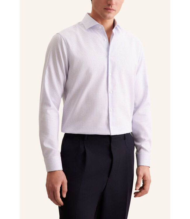 Classic Fit Blue Small Dot Dress Shirt