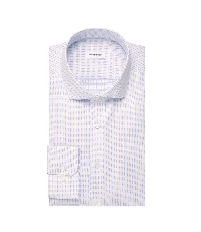 Classic Fit Blue Small Dot Dress Shirt