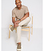 Tan Johnny Collar Polo