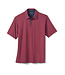 Burgundy Tight Striped Polo