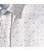 Classic Fit Tan Blue Print Shirt