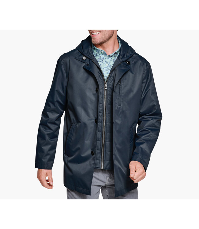 Navy Upton Raincoat