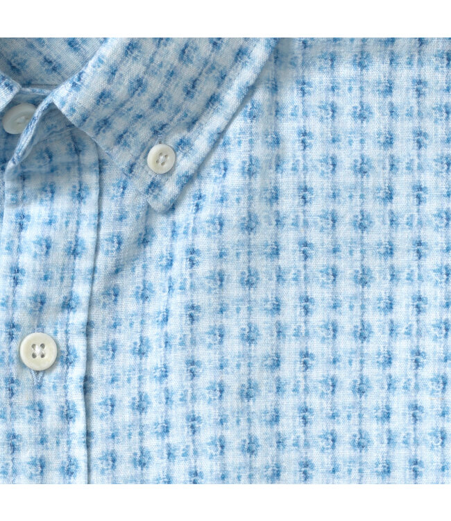 Classic Fit Blue Print Shirt
