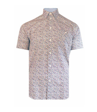 MARCO Classic Fit Blue Brown Shirt