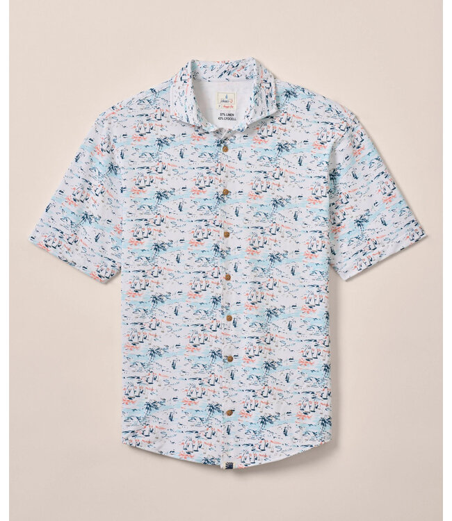 Classic Fit White Making Waves Shirt