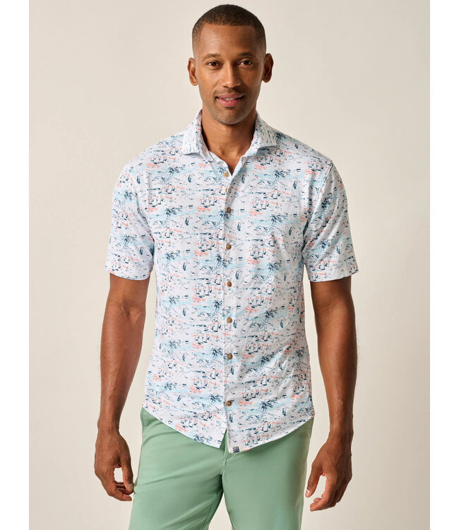 Classic Fit White Making Waves Shirt