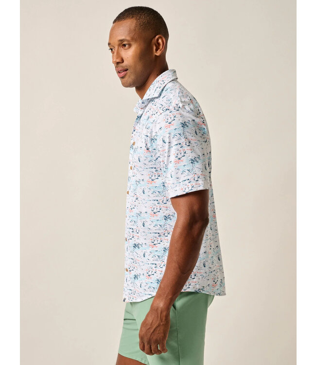 Classic Fit White Making Waves Shirt