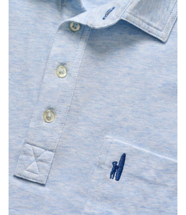 Air Blue Heathered Original Polo