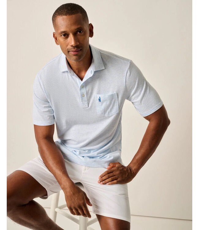 Air Blue Heathered Original Polo