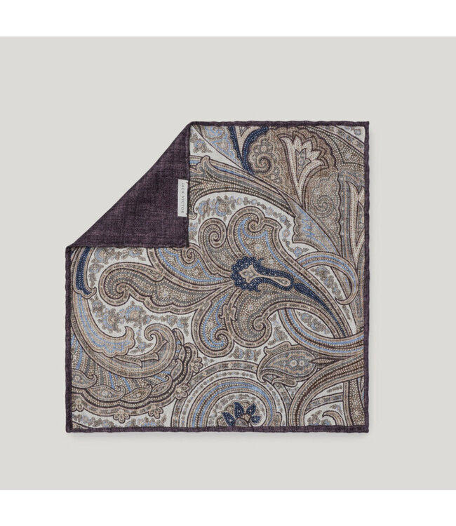 Purple Notre Dame Pocket Square