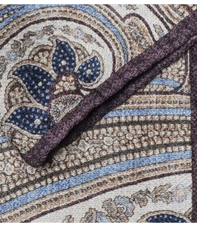 Purple Notre Dame Pocket Square