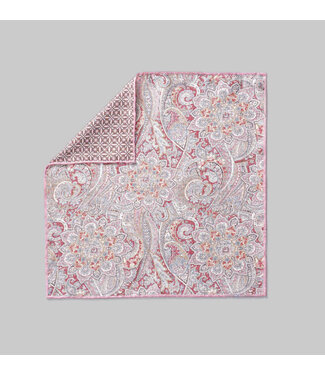JACK VICTOR Pink Olivier Pocket Square