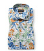 BRUUN & STENGADE Modern Fit White Floral Bearman Shirt