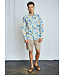 Modern Fit White Floral Bearman Shirt