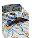 Modern Fit White Floral Bearman Shirt