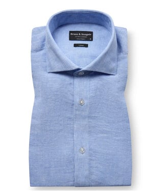 BRUUN & STENGADE Modern Fit Blue Antonelli Shirt