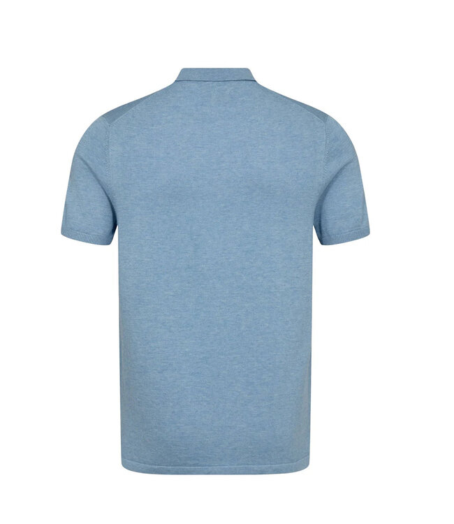 Light Blue Aaran Knit Polo