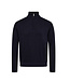 BRUUN & STENGADE Navy Vangelis 1/4 Zip Sweater