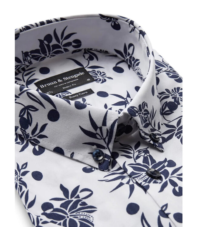 Modern  Fit White Mayot Shirt