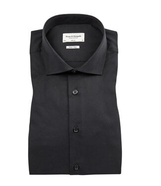 BRUUN & STENGADE Slim Fit Black Miles Shirt