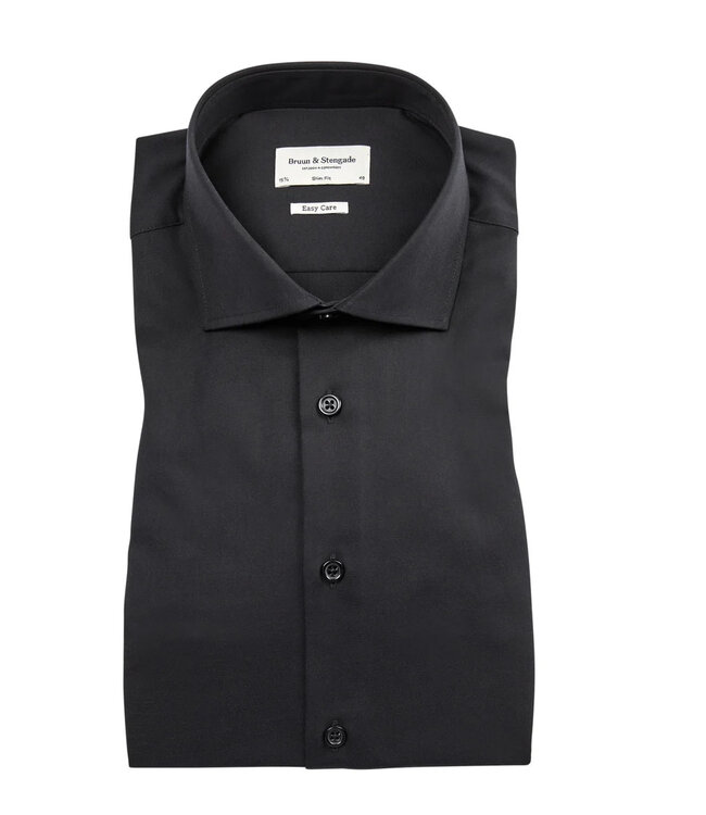 Slim Fit Black Miles Shirt