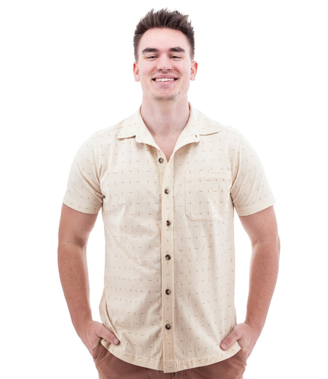 Classic Fit Natural Jackson Print Shirt