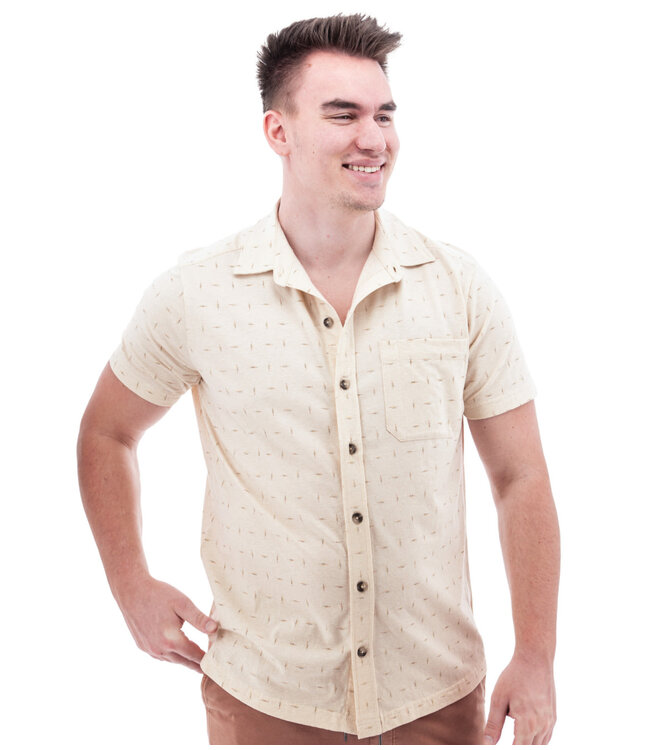 Classic Fit Natural Jackson Print Shirt