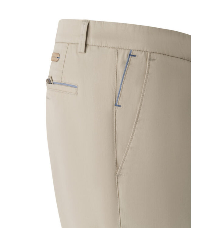 Modern Fit Tan Flat Front Pants