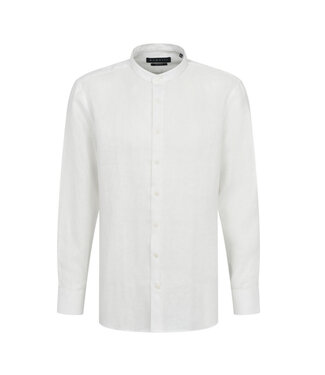 BUGATTI Modern Fit Off White Linen Shirt